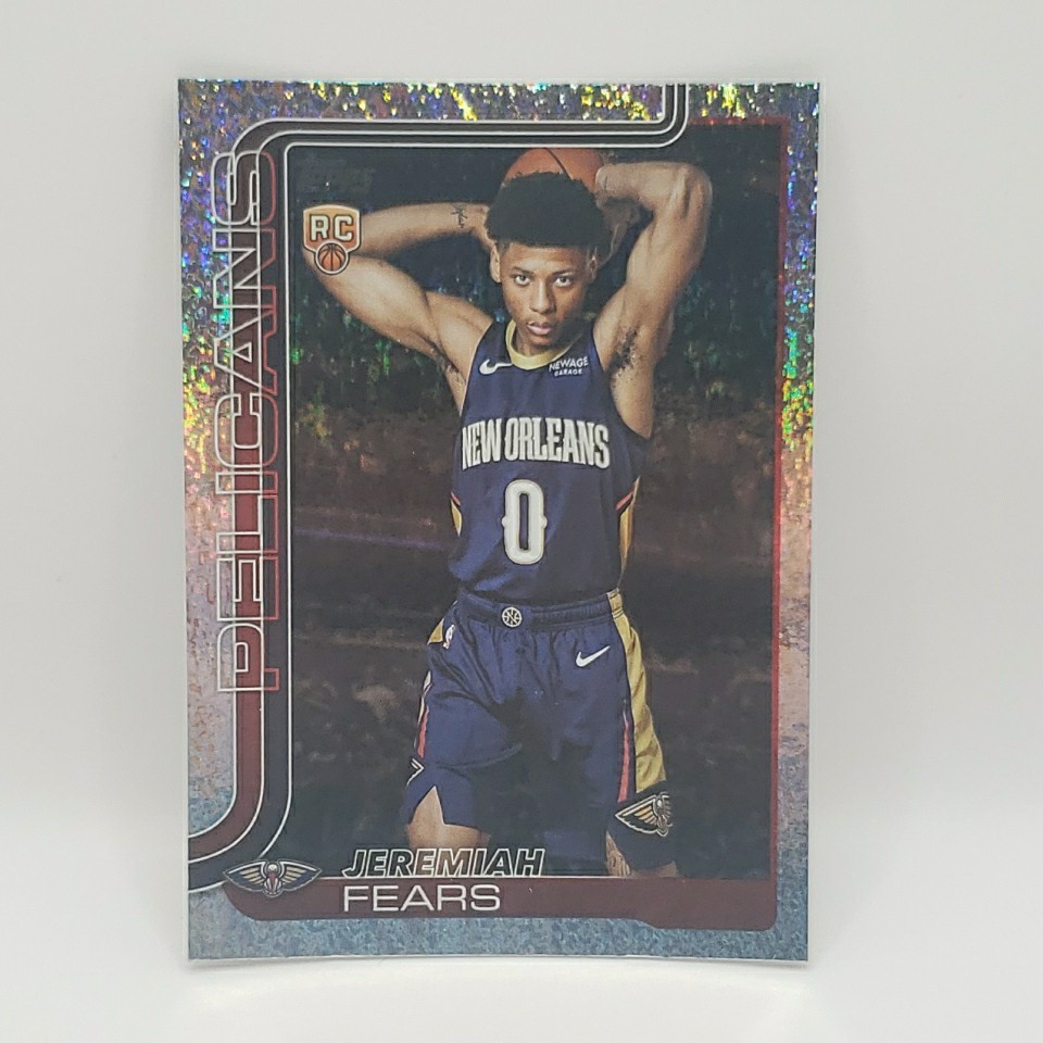 2025-26 Topps NBA Jeremiah Fears Rookie #207 Sand Glitter Pelicans