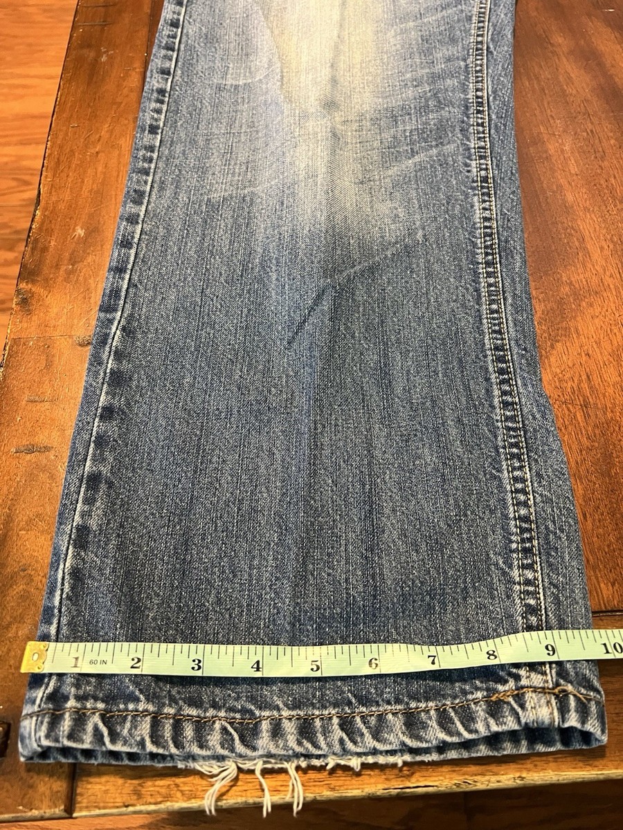 Vtg Y2K Avirex Wide Leg Cross Pocket Jeans 36x32 Baggy Denim | eBay