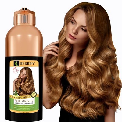 Hair Color Shampoo for Gray Hair Coverage&Color Transform with 9 Herbal Extra...