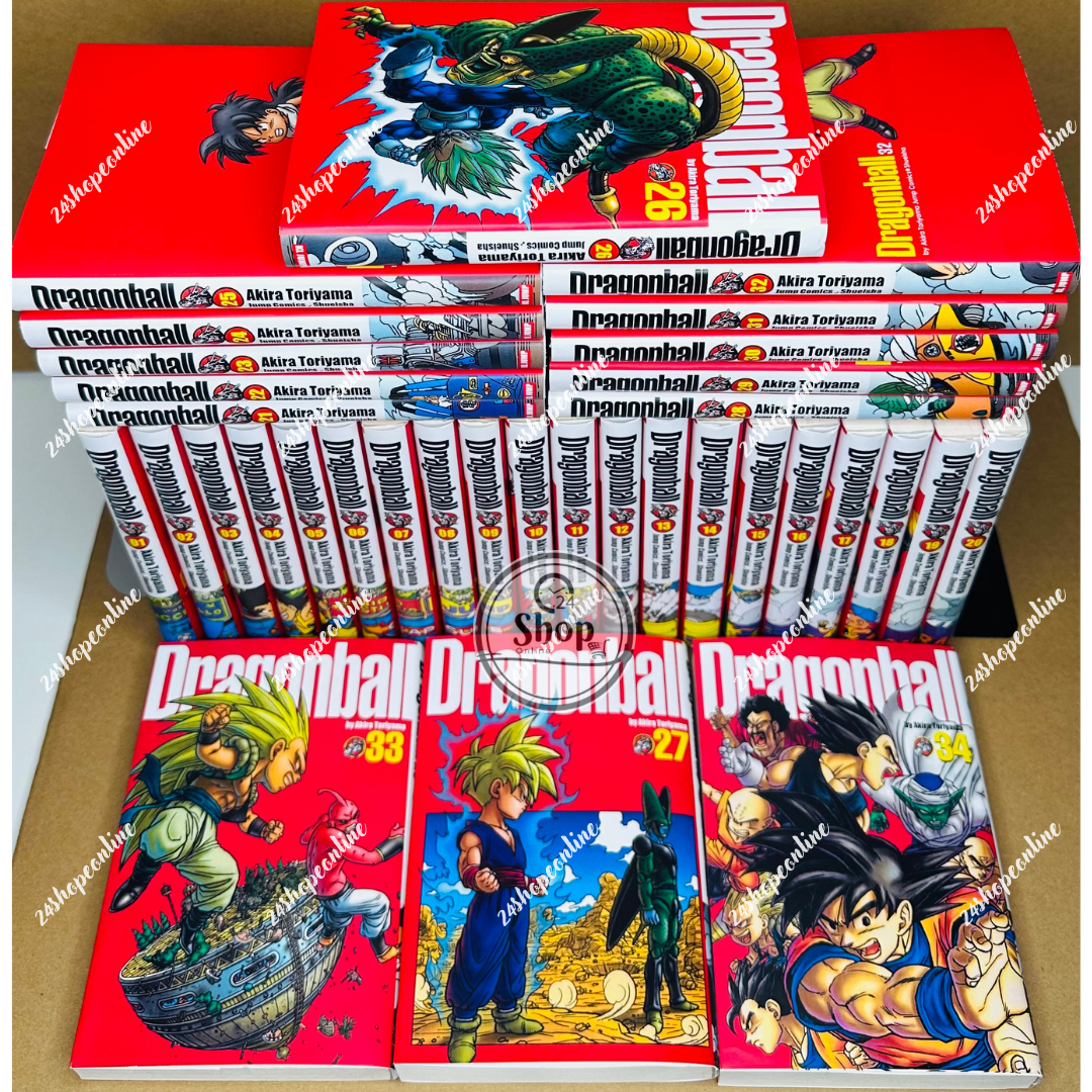 Dragon Ball Kanzenban Vol 1-34 Full Manga Set (English Version