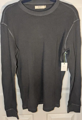 AE77 Men’s Thermal Utility Shirt Gray Size M Long Sleeve Crewneck NWT $98 - Image 1 of 4