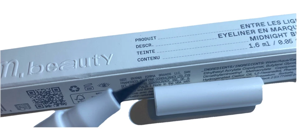 r.e.m. beauty At The Borderline Eyeliner Marker in MIDNIGHT BLACK 0.05 Fl Oz NIB - Image 3 of 3