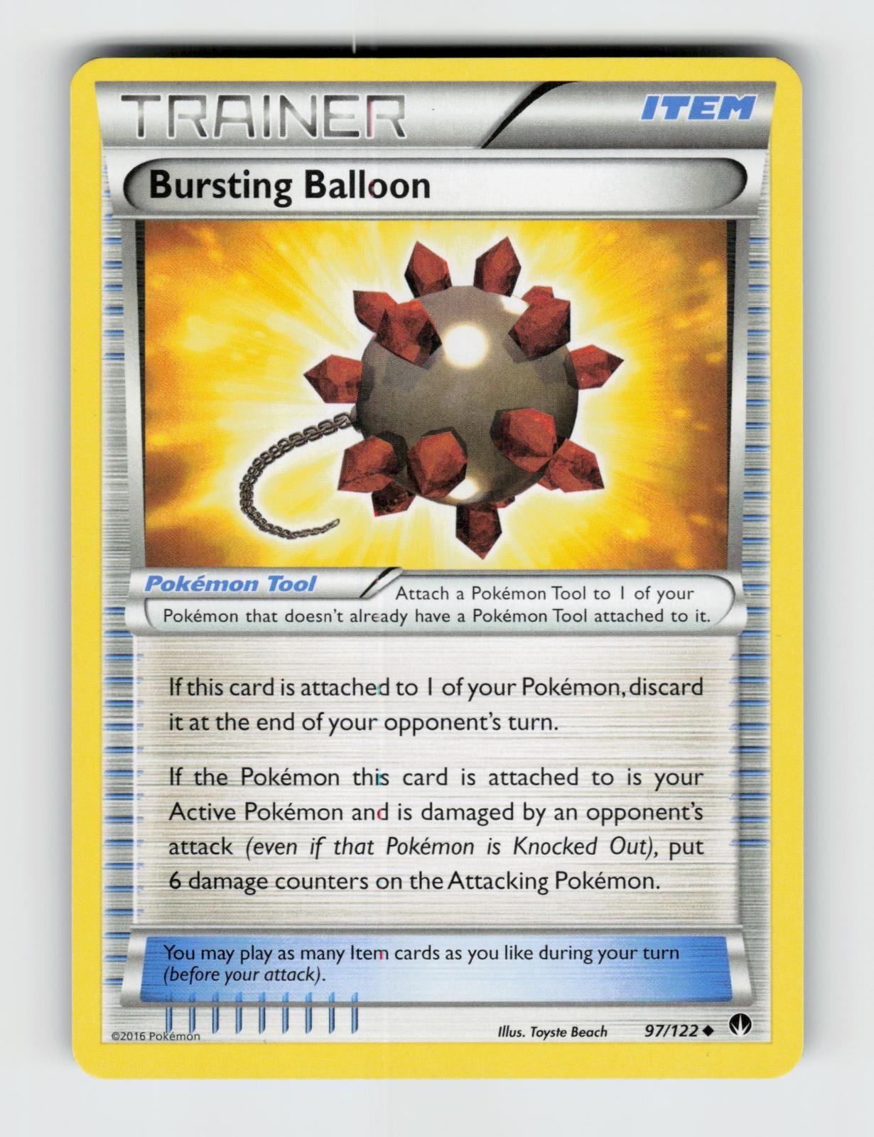 Bursting Balloon 97/122 Uncommon BREAKpoint Pokemon 2016 Near Mint