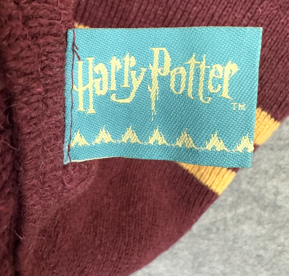 Harry Potter Bufanda Gryffindor Borgoña Oro Lana Tejida Unisex Invierno Juegos con disfraces Regalo Foto 4 de 4
