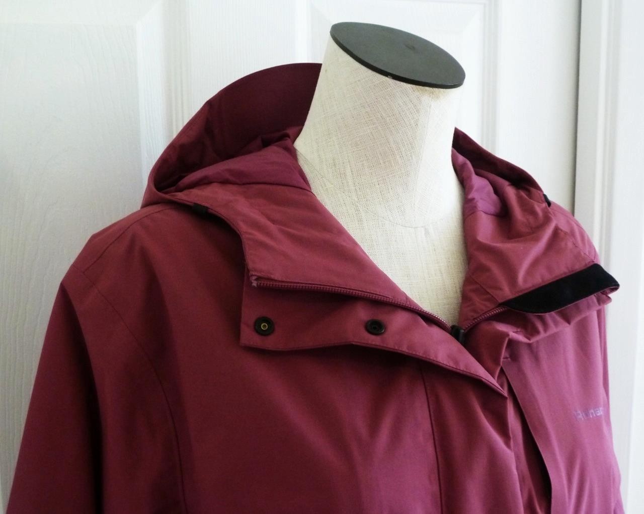 New ROHAN Mauve Rose Barricade Brecon Waterproof Hood Jacket Wm L SOLD OUT $300 image 5