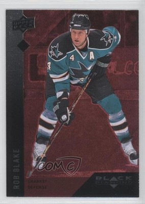 2009-10 Upper Deck Black Diamond Ruby 69/100 Rob Blake #87 HOF 4f1