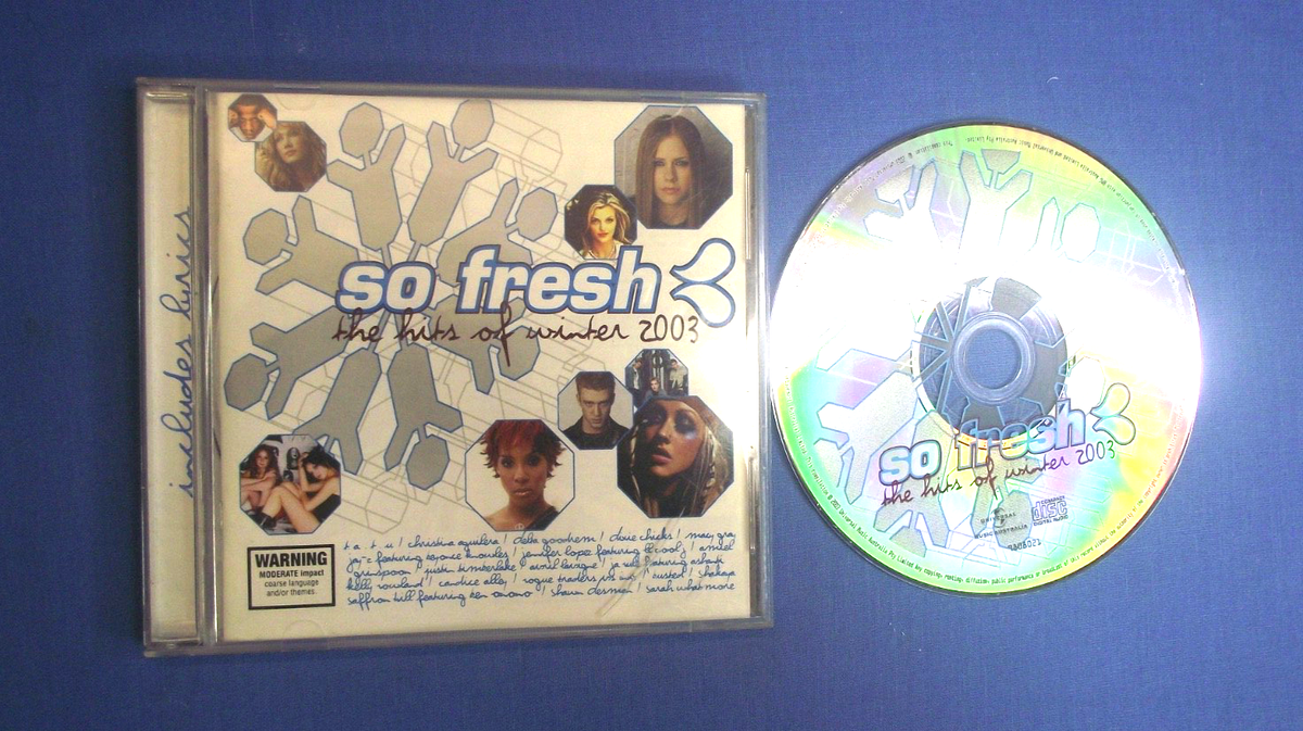 so Fresh Hits of Winter 2003 CD Aguilera Goodrem Beyonce Amiel
