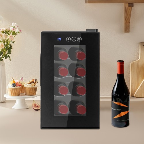 8 Bottle Wine Cellar, Wine Cooler, Beverage Wine Chiller 25.8*50.2*46.5cm - Picture 5 of 14