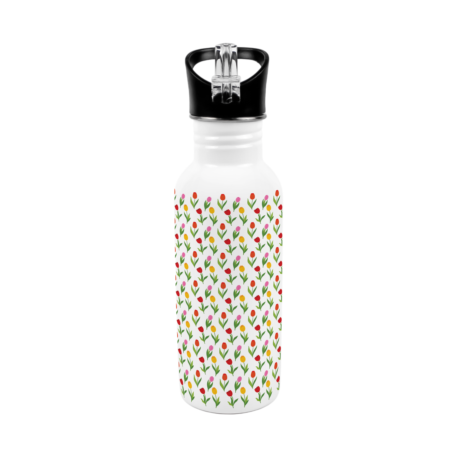 Purely Home Tulips Metal Canteen Water Bottle - Multi - Image 2