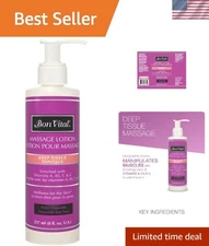 Quick-Absorbing 8oz Professional Deep Tissue Massage Lotion - Skin Friendly