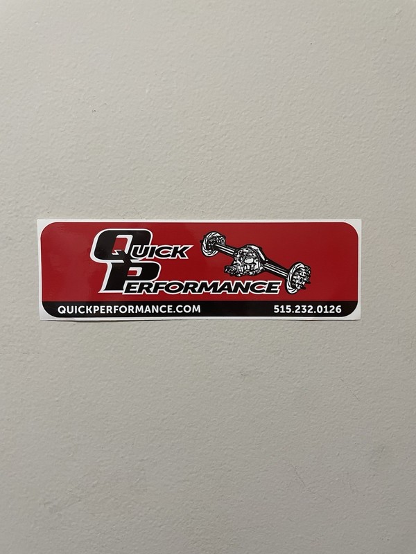 QUICK PERFORMANCE racing sticker/decal