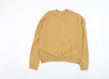 H&M Damen Pullover Sweatshirt beige Baumwolle Gr&ouml;&szlig;e XS Pulli