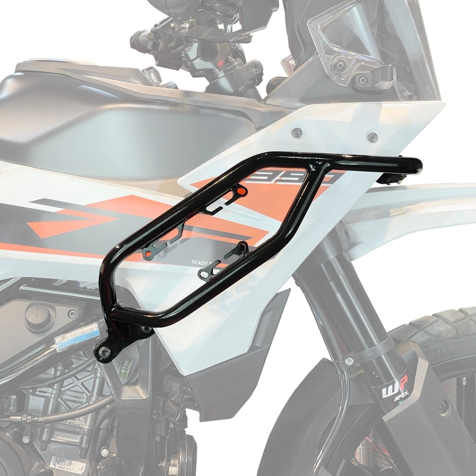 Crash Guard Fit For 2025 KTM 390 Adventure X/S | Gloss Black | Auto Engina