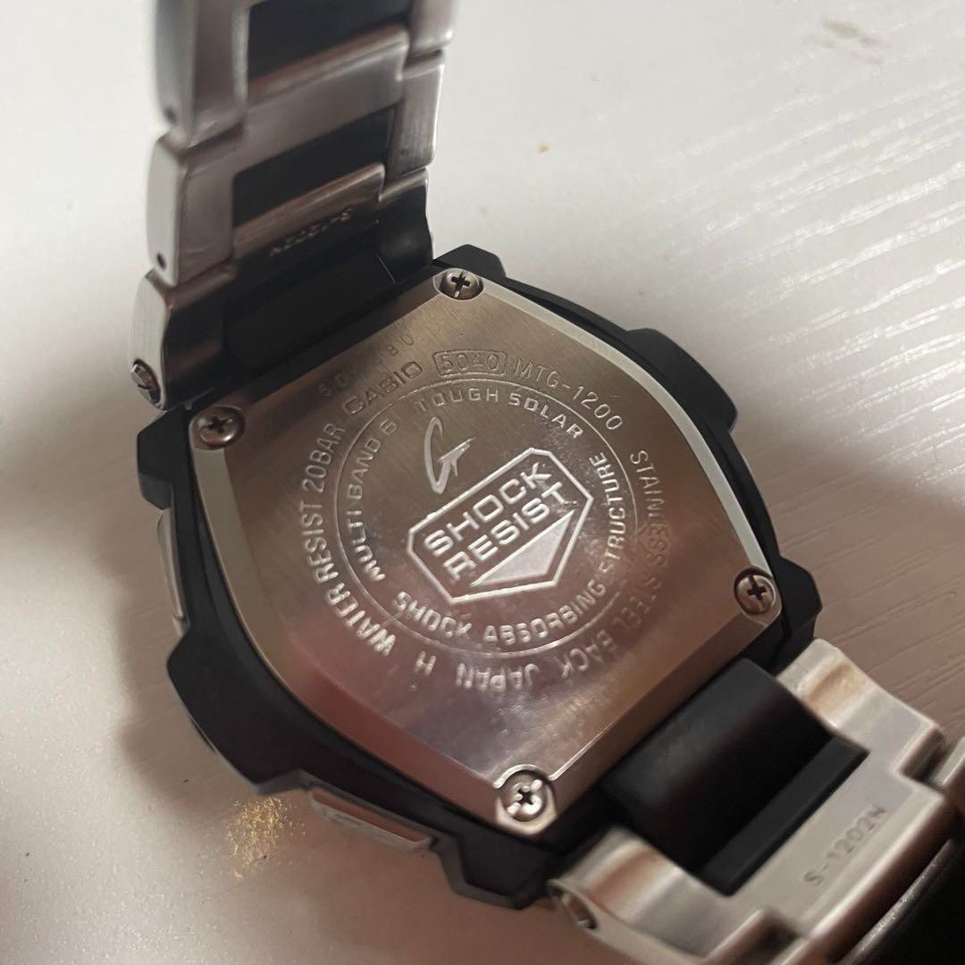 CASIO / G−SHOCK / MTG−1200−1AJF Casio G SHOCK MTG 1200 1AJF Solar Radio Multiband 6 Japan Made