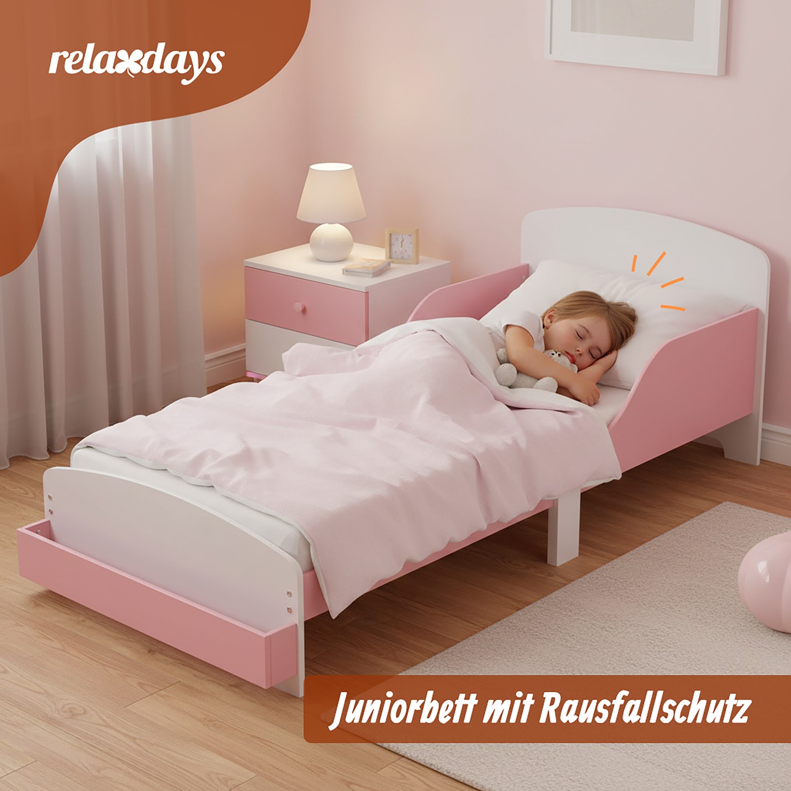 Lettino per bambini lettino per bambini cameretta letto per bambina protezione anticaduta foto 2