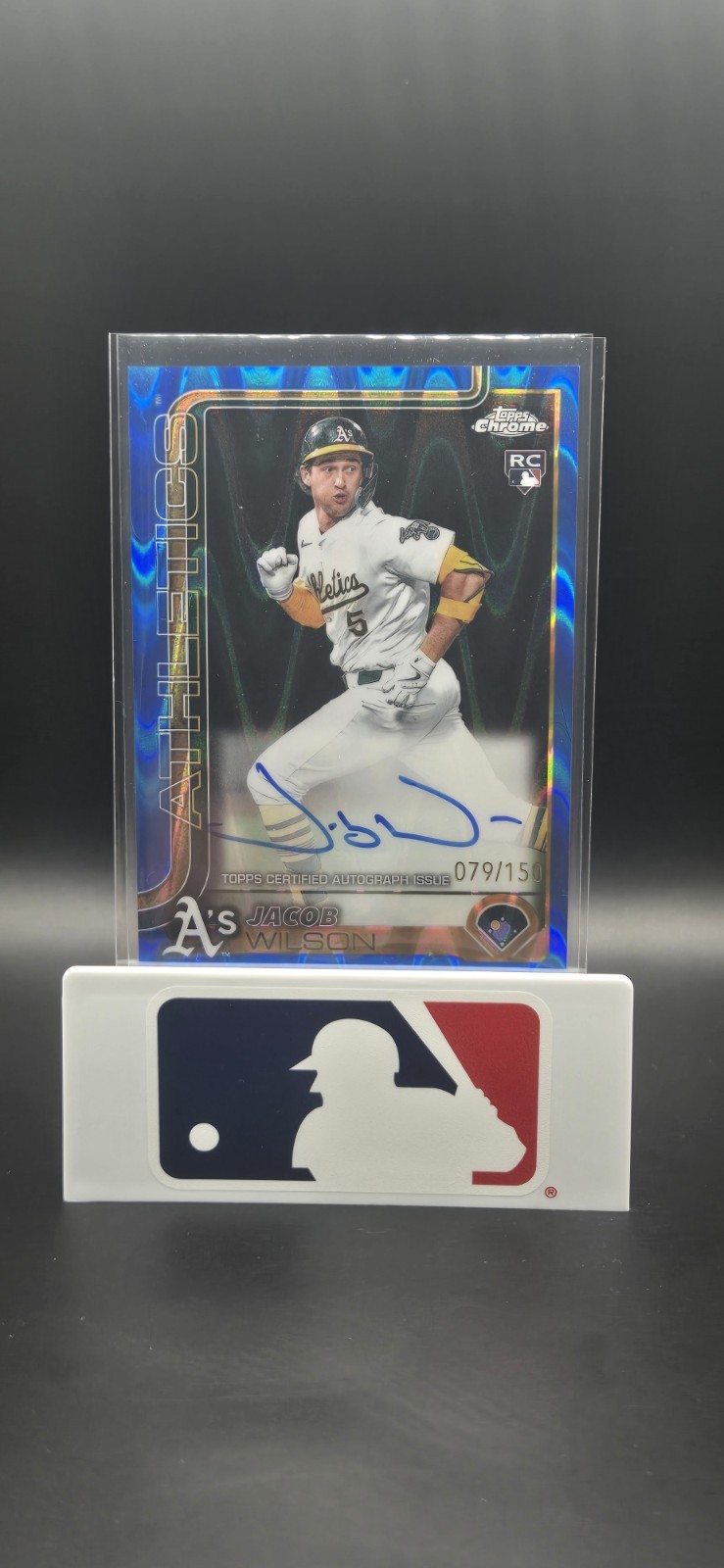 2025 Topps Chrome Jacob Wilson Blue Raywave 079/150 Rookie Autograph! (RA-JWI)