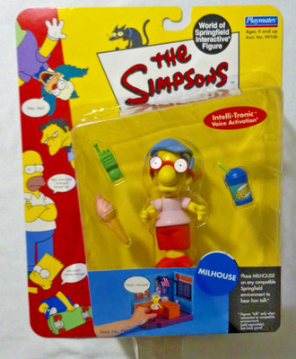 The Simpsons Interactive Action Figures - Milhouse Playmates 2000, NIB
