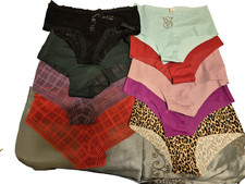 Victoria Secret Panties LOT of 8 Multicolored-styles, seamless, Size M, 9 each