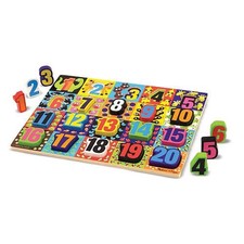 Jumbo Numbers Wooden Chunky Puzzle - Melissa  Doug