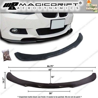 Universal Fit Front Bumper Lip Spoiler Flat Splitter Plate Polyurethane 66.75''