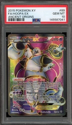 Pokemon Hoopa EX XY Ancient Origins Full Art #89 PSA 10 Gem Mint