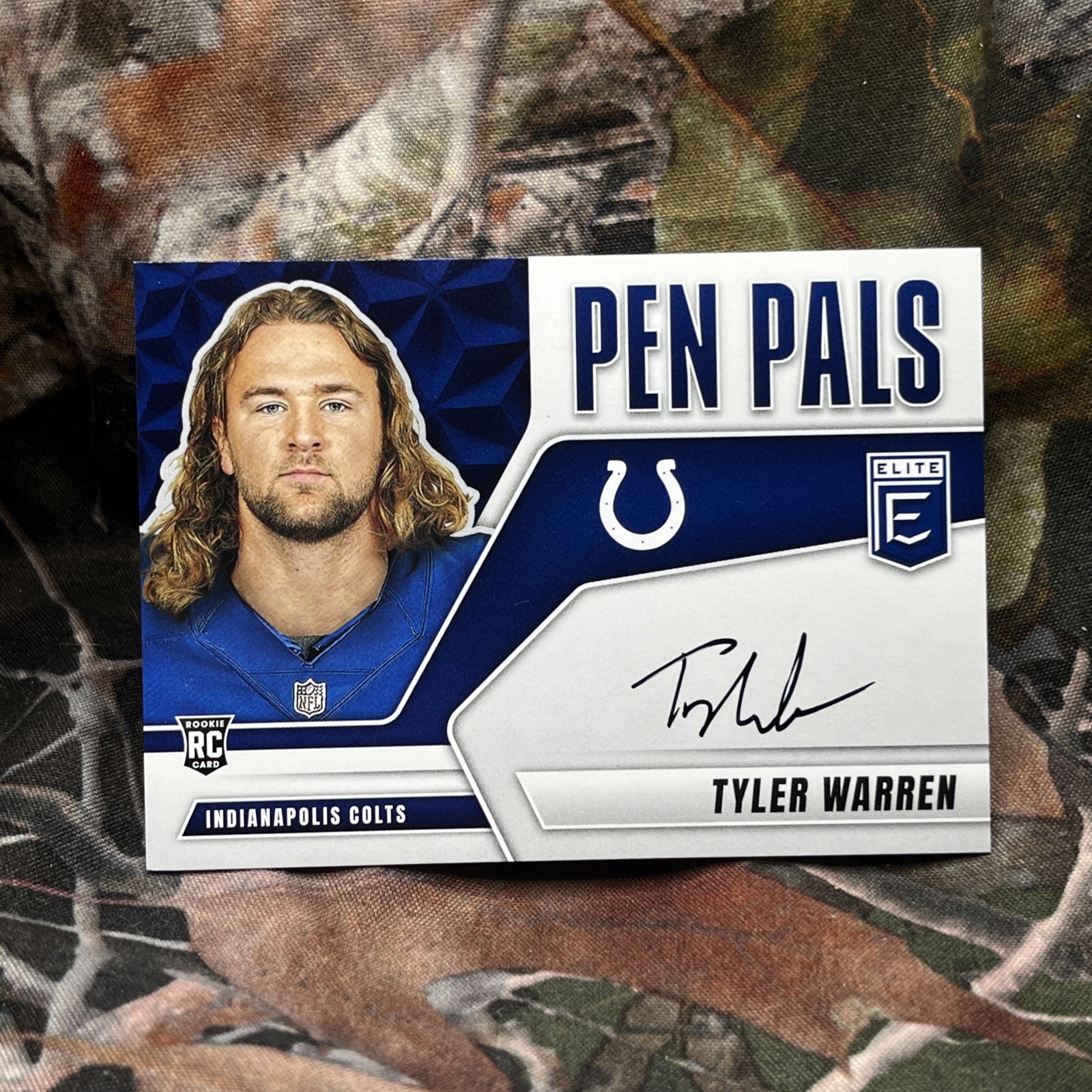 2025 Panini Donruss Elite - Pen Pals Tyler Warren #PP-TWA (AU, RC)
