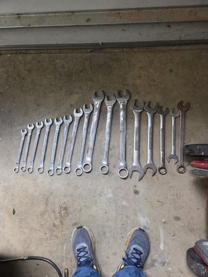 Craftsman Professional Combination Wrenches 1 1/2 To 11/16 With Four Open-ended