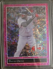 2025 LEAF NATIONAL CONVENTION 1992 DAVID ORTIZ PINK SPARKLE CARD #/8 RED SOX HOF