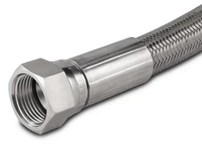 BVV 3/4" 37 Degree x 48" Length JIC Stainless Steel Hose