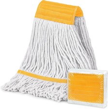  1PK Commercial Mop Head Replacement 16 oz, Heavy Duty Wet Industrial Mop Refil