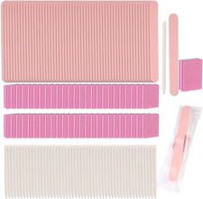 Disposable Manicure Kit - 50Pc Set, Includes Mini Nail Buffer, Nail File, Wood