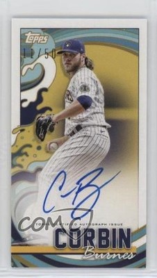 2022 Topps Rip Mini 11/50 Corbin Burnes #TRA-CBR Auto 4z8
