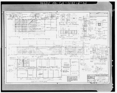 Mare Island Naval Shipyard Vallejo CA 1968 Building 46 Architectural Drawing