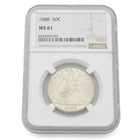 1888 Liberty Seated Half Dollar NGC Graded MS 61 USA Silver 50c Coin NR #C894-3