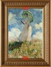 Art-Style Removable Wall Poster: Monet Woman with a Parasol 455 594
