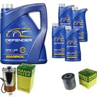 Inspektionspaket 9L Mannol 10W-40 FüR Mercedes W201 D 2.0 Turbo W124 200 250 300