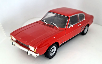 Minichamps 1/18 Scale Ford Capri GT Red 1969 Diecast Model Car
