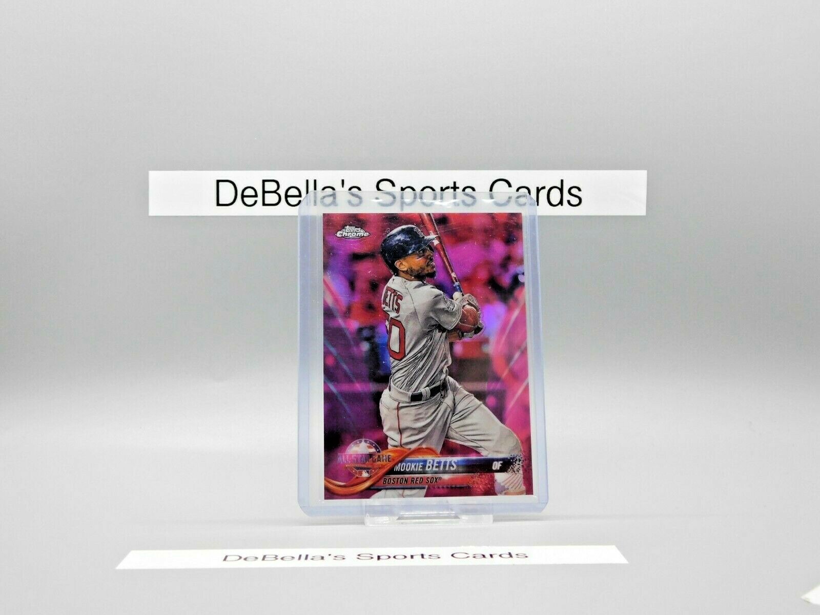 2018 MOOKIE BETTS TOPPS CHROME #HMT68 UPDATE-PINK REFRACTOR