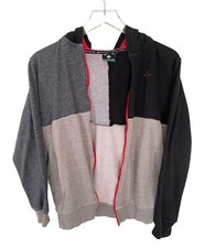 Lifted Research Group Black And Grey Zip Up Jacket Size Large For Kids Preowned