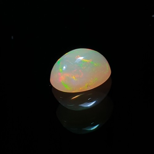 Ópalo etíope natural ópalo fuego welo forma ovalada cabujón piedra preciosa suelta 1,40 quilates - Imagen 4 de 5