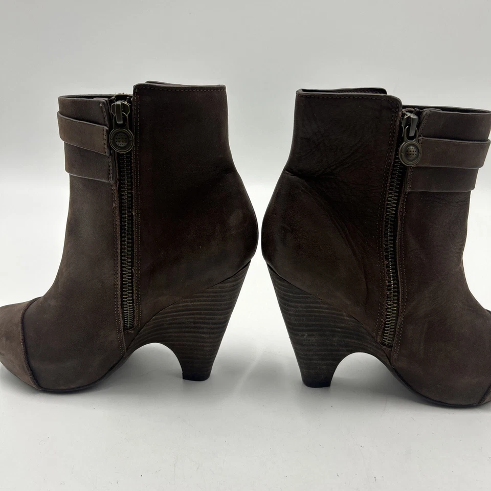 Bota de cuero MAX STUDIO Nestor marrón envejecido para mujer talla 5,5 Foto 4 de 4