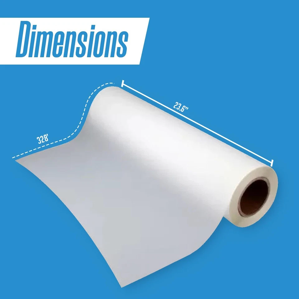 Smart Peel DTF Transfer Film Roll 23.6"x 328' Premium Matte Direct to Film Roll - Image 4 of 4