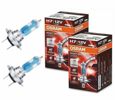 Osram H7 Night Breaker LASER Bulb  +150% More Light (477) 64210NL - 2x BULB