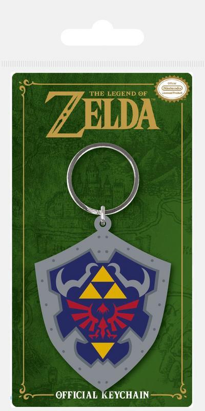 El Llave De La Leyenda De Zelda Llavero De Caucho Escudo Hyliano 6 Cm