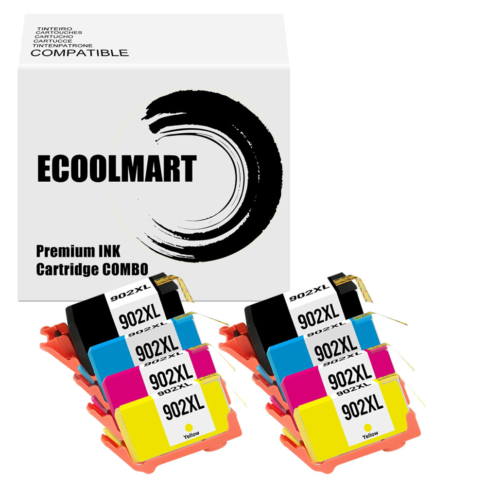 8PK Ink Cartridge replace for HP 902XL Officejet Pro 6974 6968 6950 6978