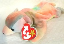 TY BEANIE BABY SAMMY tye dye rare 1998 baseball Sammy Sosa Bear Chicago Cubs ...