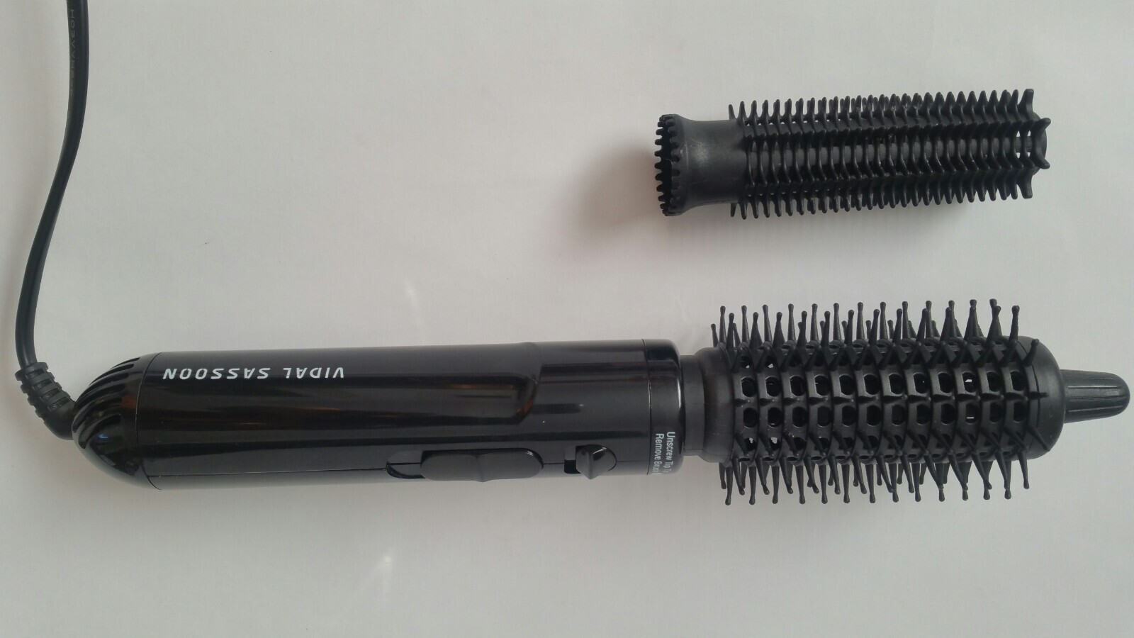 Vidal Sassoon Hot Air Styler 200W Heated Hair Brush Combi 19mm 38mm *3