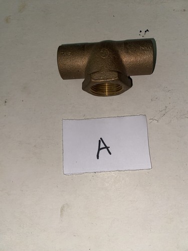 1 Pc  3/4” c X 3/4”c X 3/4” Female Ips Copper Tee  New Old Stock  A
