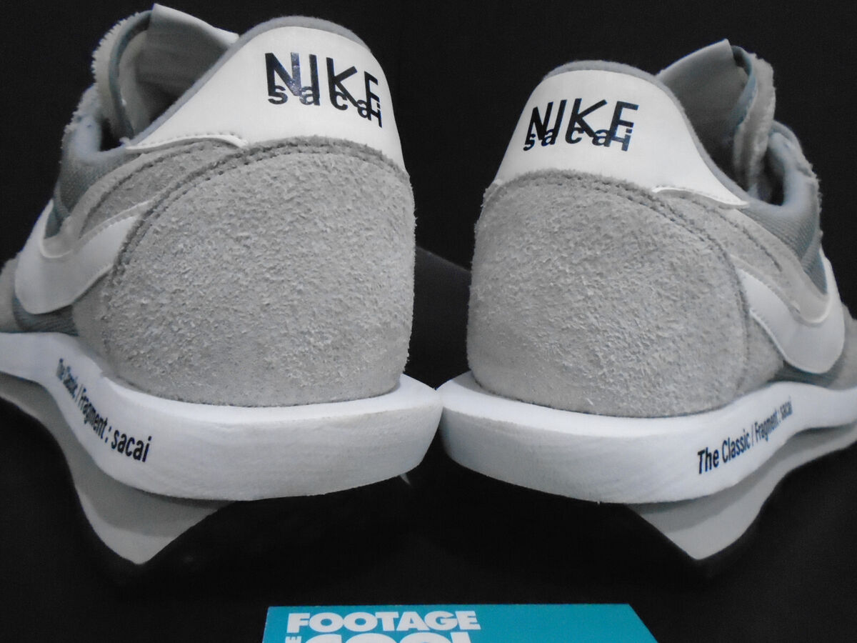 NIKE LD WAFFLE / SF SACAI FRAGMENT SMOKE GREY WHITE BLACK NIKE LD WAFFLE / SF SACAI FRAGMENT SMOKE GREY WHITE BLACK