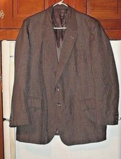 Vintage 1950's plum colored silky rayon 2 button sport coat-44 